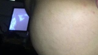 Chubby big butt getting fucked raw and cum