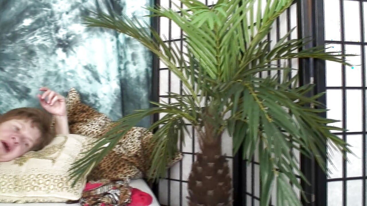 horny granny masturbates and then gets fucked