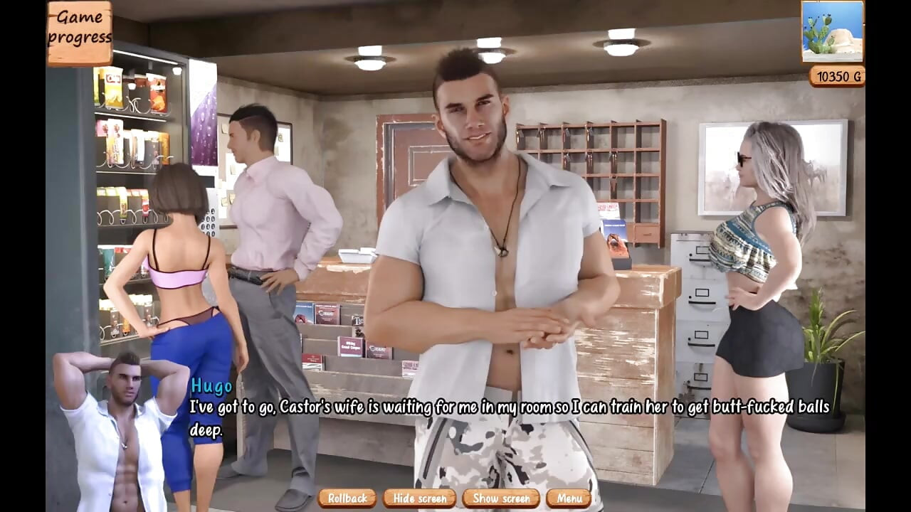 The Motel Gameplay (ntr Route) Hot Wife Fantasizes About Fucking a Stud
