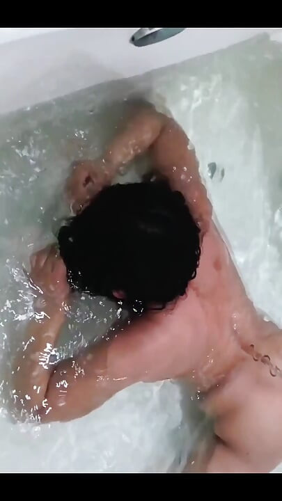 Underwater, Blowing Bubbles with a Blindfold on