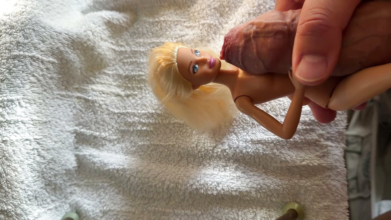 Cumshower for Blond Barbie Doll