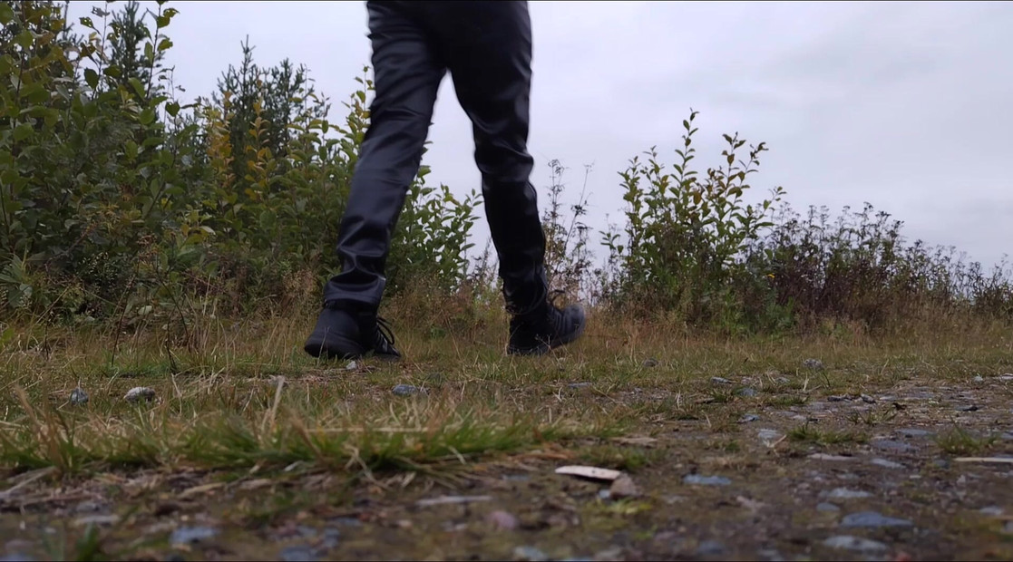 Me in my new leather pants