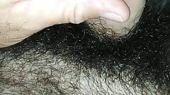 Hairy dick, how nice it is to wake up with a super hard dick, touch yourself until you masturbate and get all the semen
