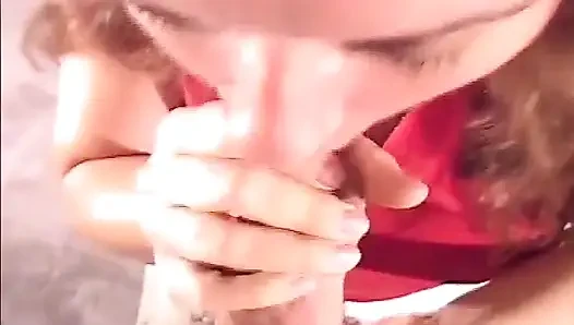 BBW Bad Girls: BBW Redhead Blowjob