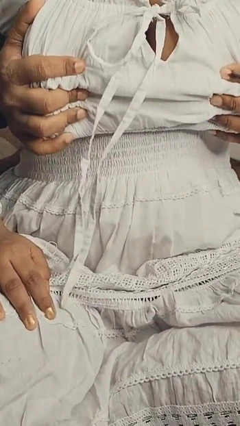Captivating moment from "Indian male servant  caught with boss's wife's panty and handjob"