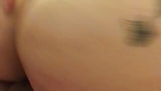 Chubby MILF stepmom with big ass rides on her stepson's cock