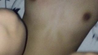 3 - shaved pussy late tits fucking