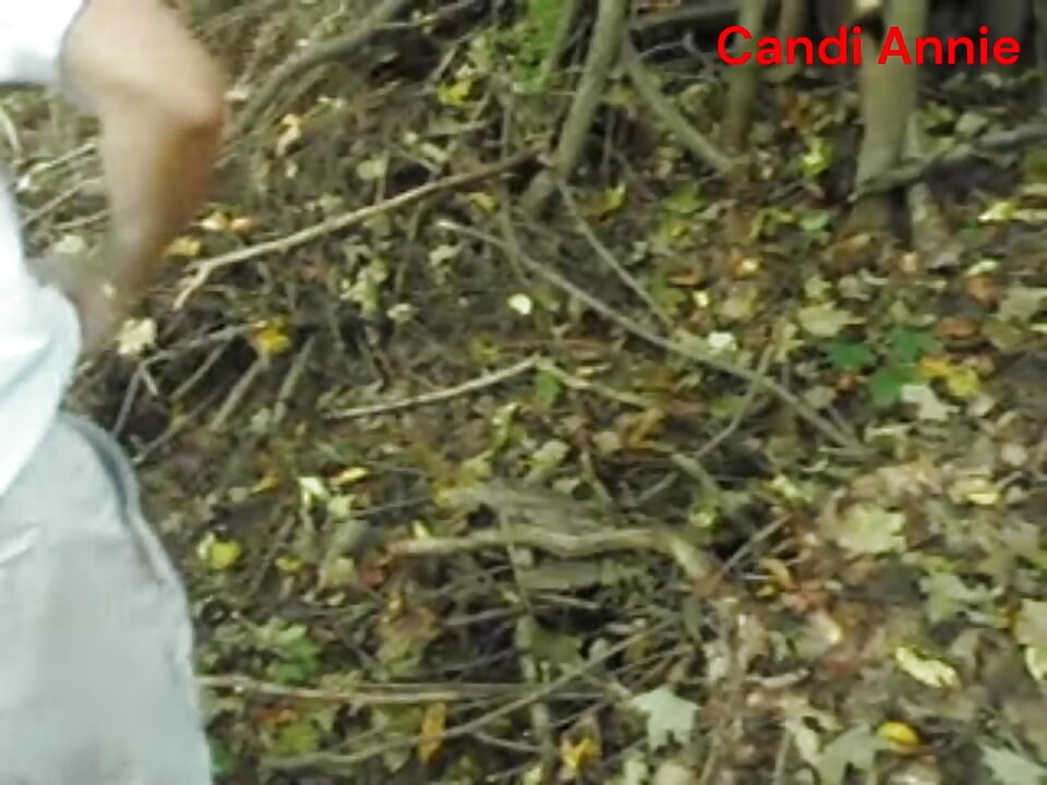 For Coffee Break Sexy Slut Candi Annie Fucks Co-worker POV style in the Woods!