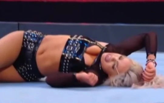 WWE - Liv Morgan on the mat