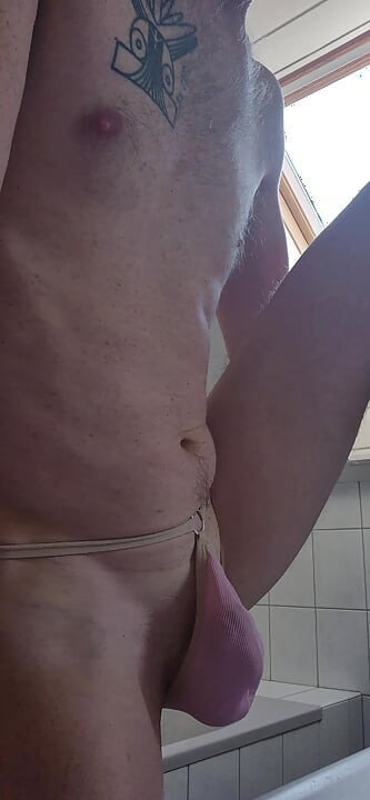 Barely covering myself up!