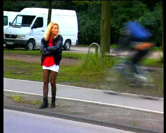 German street whore secretly filmed in Duisburg - 80s retro