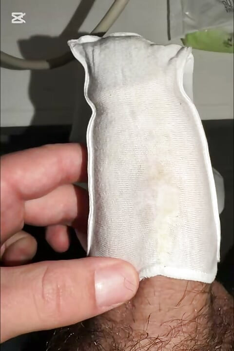 White panties of my pregnant wife
