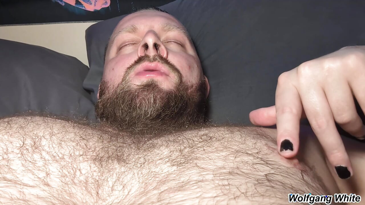 Lick Stepdaddy's NIPPLES While He Jerks Off - BOTTOM POV Roleplay - Wolfgang White Solo Masturbation