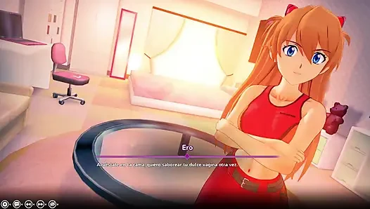 Hentai fantezim - Asuka Evangelion'un sıkı götünü sikiyorum