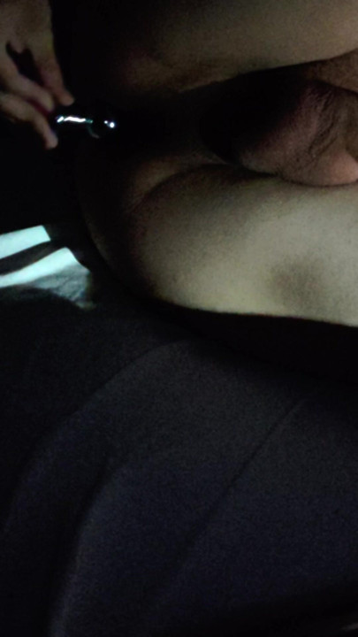me and my buttplug in a dark room