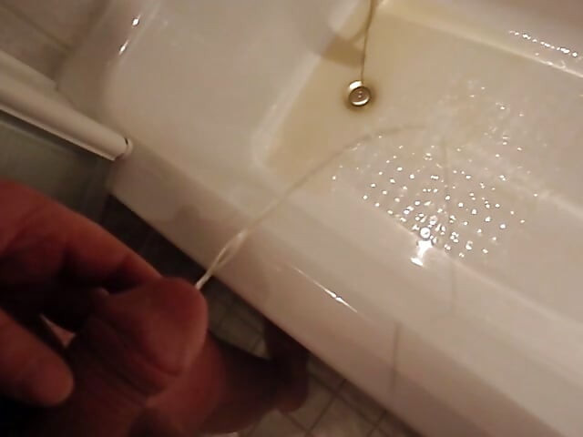 Me pissing in toilet, shower, bathtub, sink, urinal and a park