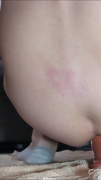 Jaw-dropping moment from "Anal Training to Gape my Hole and Leave it Hanging Wide Open"