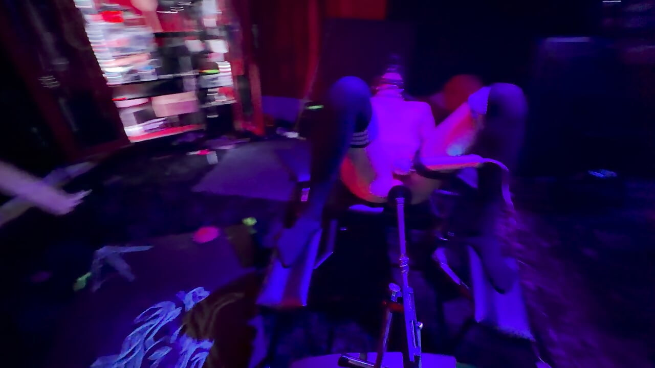 Muzzled Slave, helpless gets fucked relentlessly by my machine