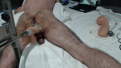 13+ kremowych orgazmów analnych + duże obciążenie strzeleckie z maszyną do pieprzenia