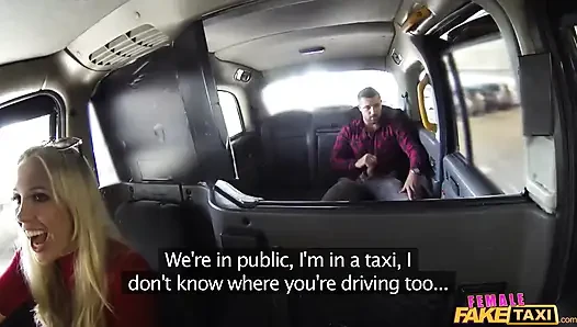Female fake taxi - max dengan toket besar yang lagi sange berat pamer resiko di lapangan parkir & ngentot anal habis-habisan di dalam mobil