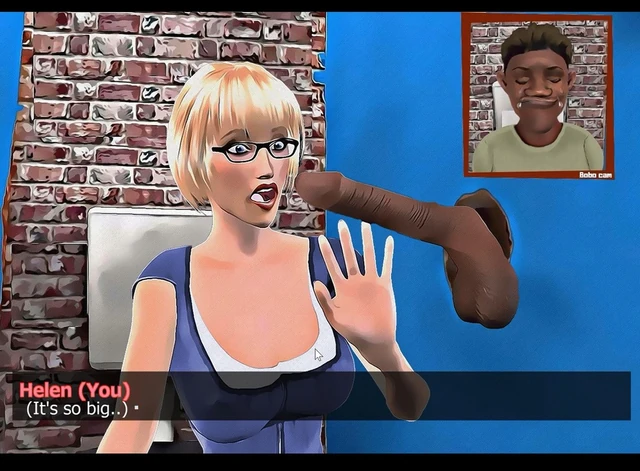 Teachuh Tiddies! BBC Teacher Gloryhole Scene from Game