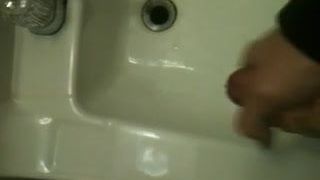 Huge Cum Rope Shot In Public Bathroom