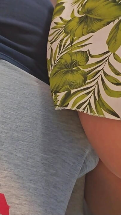 Forbidden Touch On Public! Shameless Stranger Touch Her With His Dick on Crowded Bus and Ejaculate Under Her Skirt