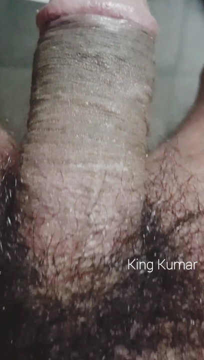 King Kumar's hairy black Cock hot peeing 2