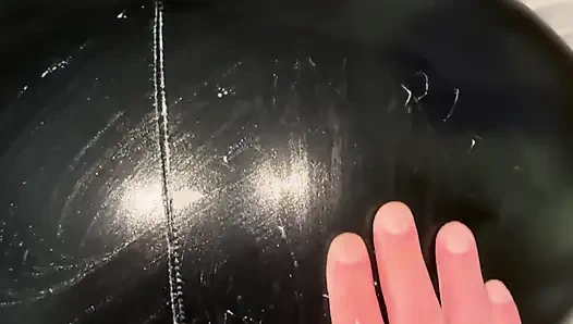 Naughty Student Girl Sucks the Professor and Begs Him to Cum on Her Leather Pants