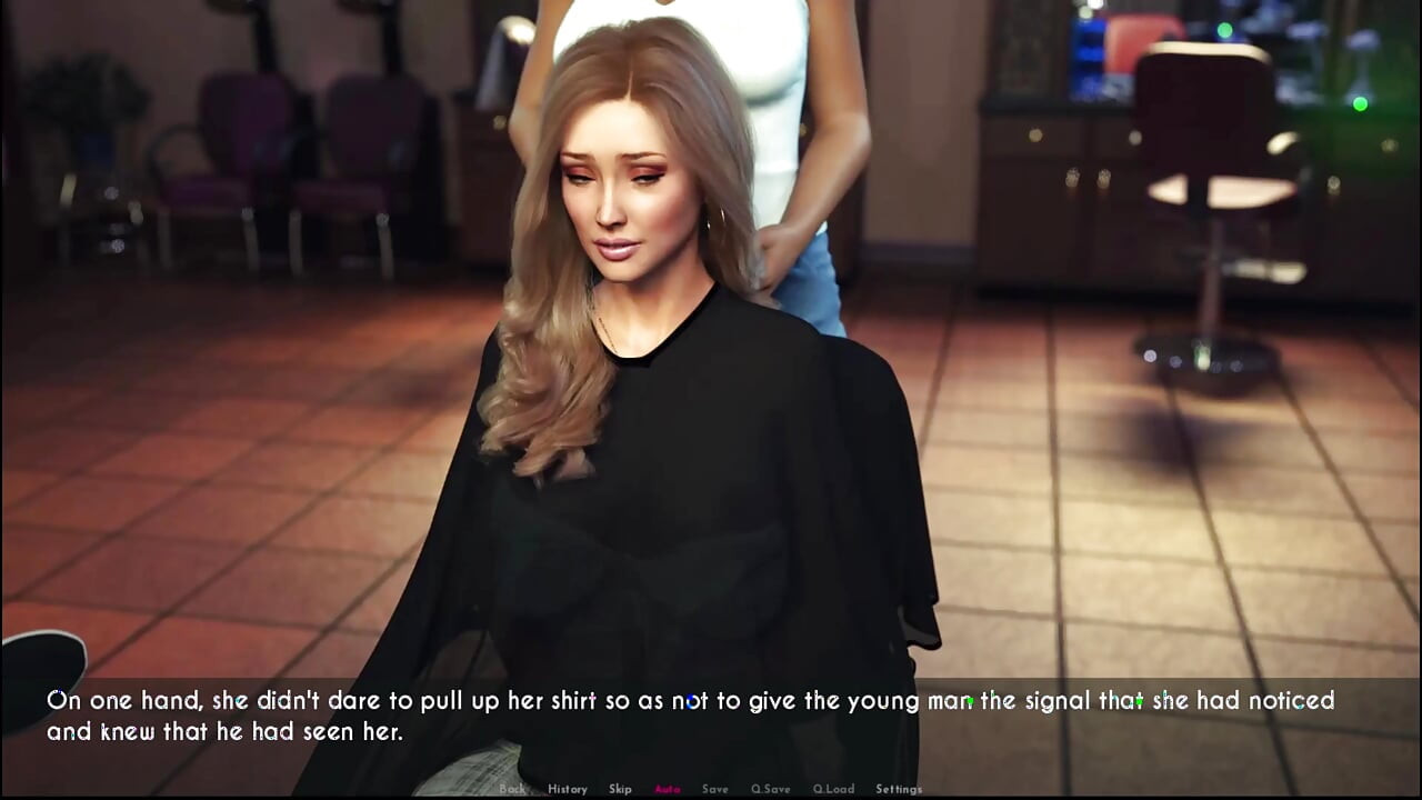 Awam Sophia Showed Her Boob in the Hairsalon.