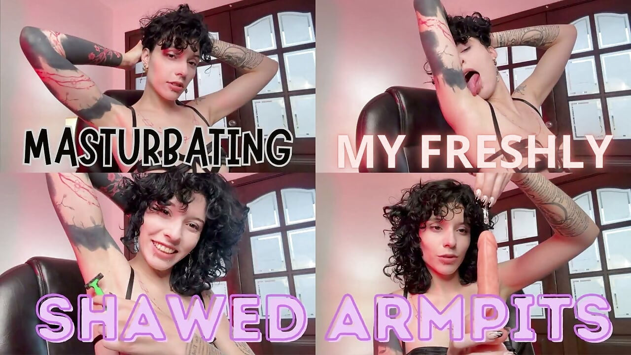 Masturbatig My Freshly Shawed Armpitsn