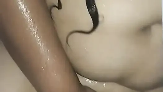 With my toy in the shower