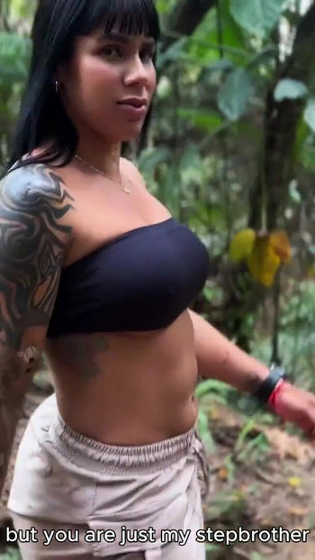Epic moment from "My stepbrother takes me to the river and I fuck him in public with my big ass - Sayafit"