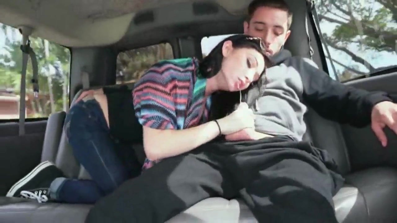 in the car blowjob