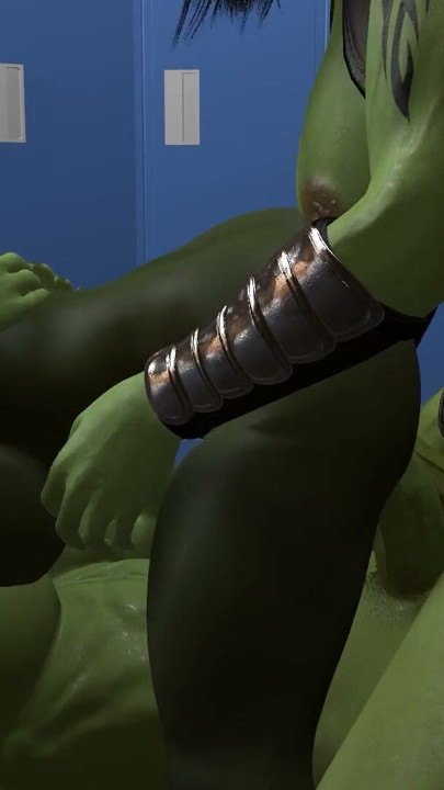 Chica goblin tetona follada duro por orcas futa | Clip 1
