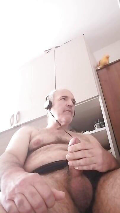I Jerk My Cock Hard Enjoying Like a Pig While Watching a Porn Movie!