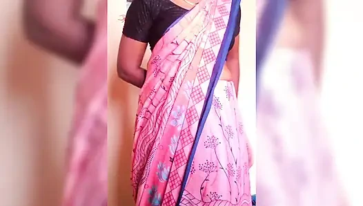 ammu dress change nighty to saree big tits ammus boobs show