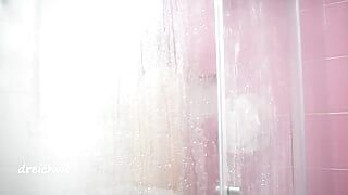 banho quente no chuveiro
