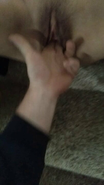 Dani wets her stairs