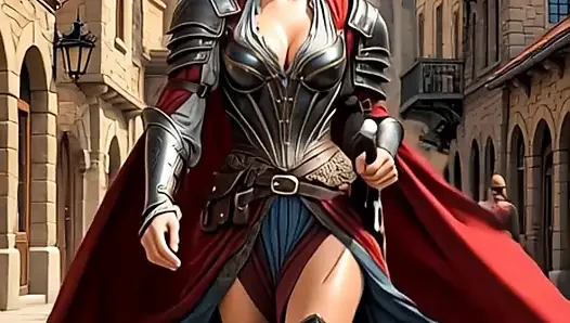 Erosquest - arya the mercenary - kenikmatan soliter di kamar - konten ai (versi baru)