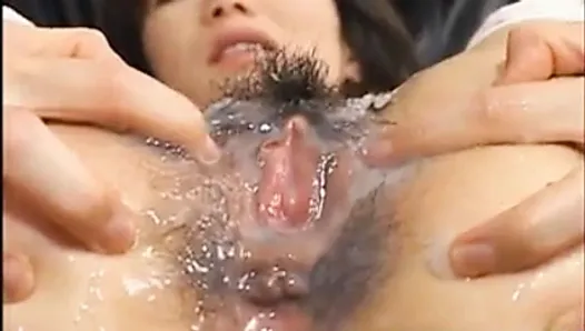 Ruri Anno has funnel with cum in her ass