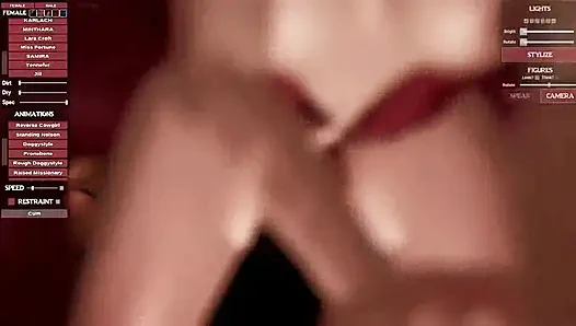 Demon and pretty woman Elastigirl Helen Parr Asshole Fuck The Incredibles