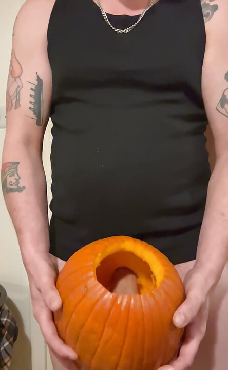 Fucking a pumpkin