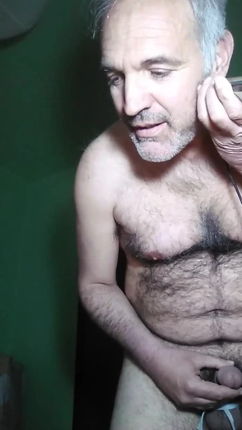 Unforgettable moment from "call an girl, while I'm talking to her I stroke my cock with my balls tied"