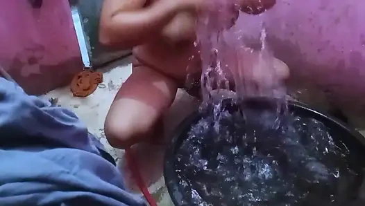 My stepmom always films herself in the shower to show off her big firm