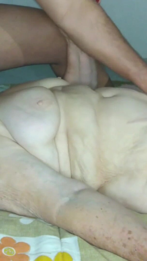 Granny Angela sucks cock. with orgasm included. | Clip 1