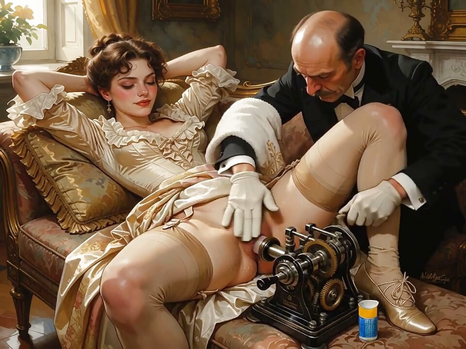 18th-century technological invention that only upper-class ladies could experience (AI-generated)