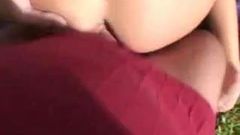 Pick up girl gets dick in her mouth and ass