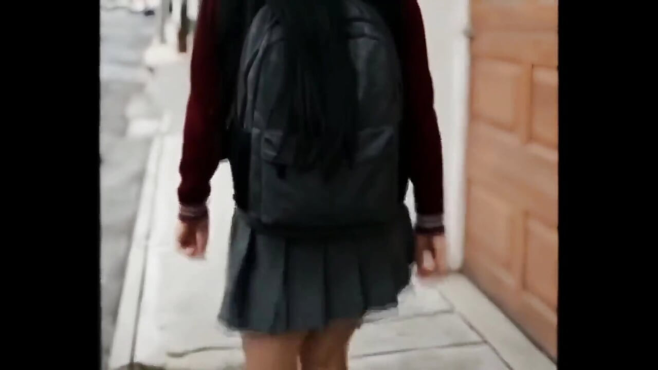18-year-old Schoolgirl in School Uniform Gets Fucked by Her Neighbor!!