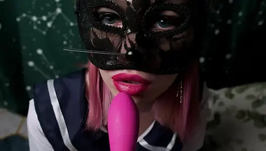 Gadis kampus lagi asik mainin pantatnya, seks anal, sepong kontol, pov